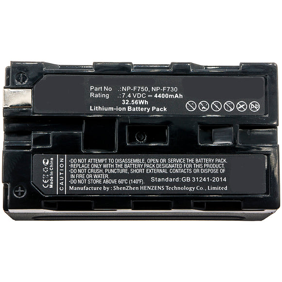 Batteries N Accessories BNA-WB-L8042 Digital Camera Battery - Li-ion, 7.4V, 4400mAh, Ultra High Capacity - Replacement for Sony NP-F750 Battery