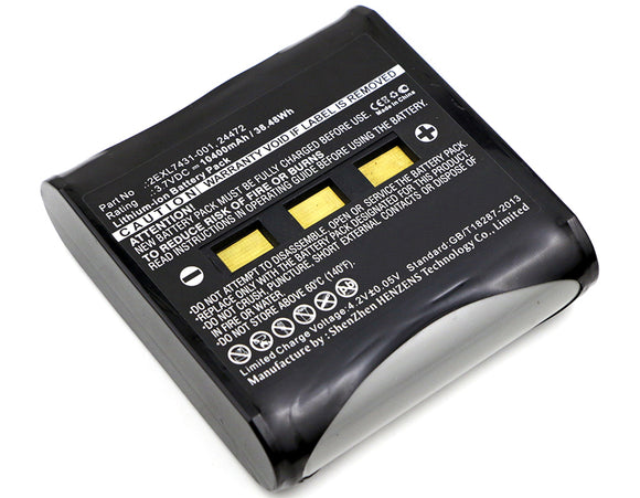 Batteries N Accessories BNA-WB-L7433 Equipment Battery - Li-ion, 3.7, 10400mAh, Ultra High Capacity Battery - Replacement for Juniper 24472, 2EXL7431-001, 8010.058.001 Battery