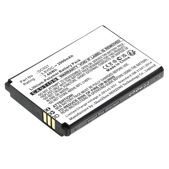 Batteries N Accessories BNA-WB-P19081 Wifi Hotspot Battery - Li-Pol, 3.8V, 2000mAh, Ultra High Capacity - Replacement for Xiaomi DC027 Battery