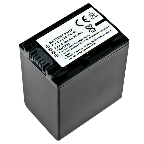 Batteries N Accessories BNA-WB-NPFH100 Camcorder Battery - li-ion, 7.4V, 3100 mAh, Ultra High Capacity Battery - Replacement for Sony NP-FH100 H Battery