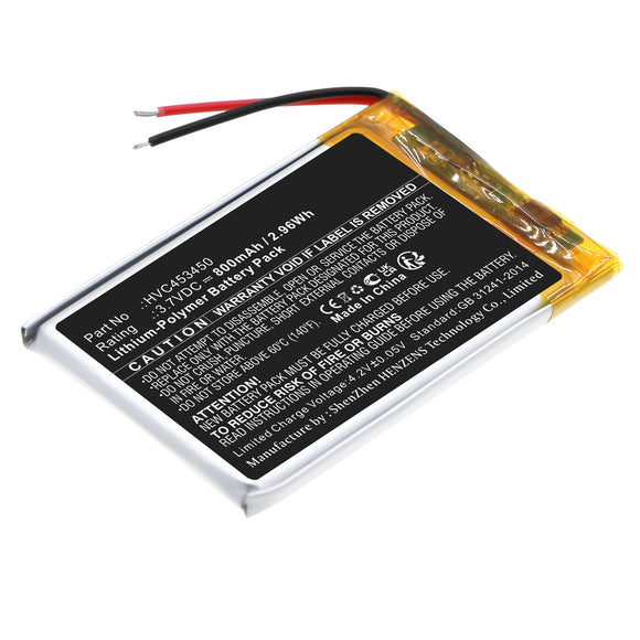 Batteries N Accessories BNA-WB-P18435 Credit Card Reader Battery - Li-Pol, 3.7V, 800mAh, Ultra High Capacity - Replacement for Stripe HVC453450 Battery
