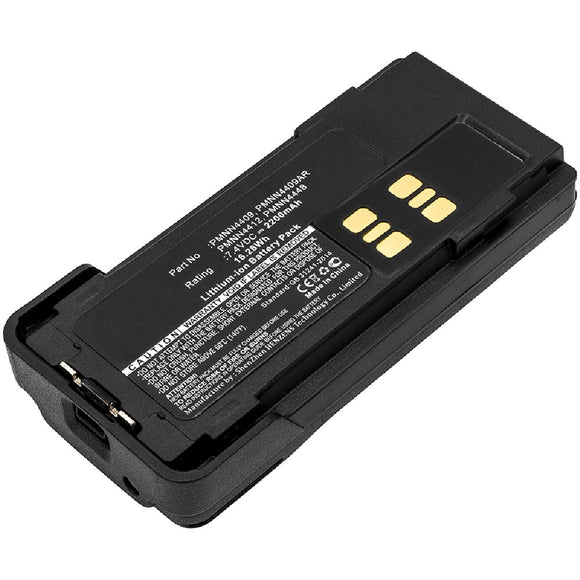 Batteries N Accessories BNA-WB-L1086 2-Way Radio Battery - Li-ion, 7.4, 2200mAh, Ultra High Capacity Battery - Replacement for Motorola PMNN4406 Battery