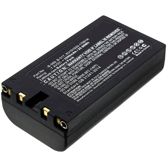 Batteries N Accessories BNA-WB-L11484 Equipment Battery - Li-ion, 7.4V, 3500mAh, Ultra High Capacity - Replacement for Graphtec B-569 Battery