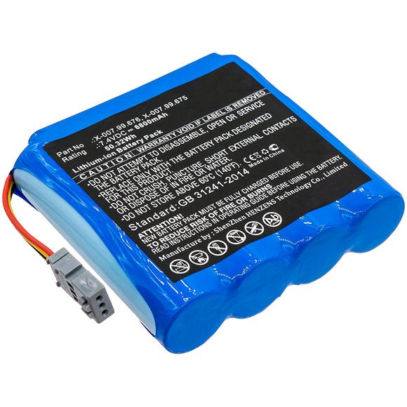 Batteries N Accessories BNA-WB-L11696 Medical Battery - Li-ion, 7.4V, 6800mAh, Ultra High Capacity - Replacement for Heine X-007.99.675 Battery
