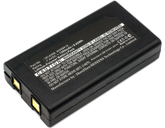 Batteries N Accessories BNA-WB-P8478 Mobile Printer Battery - Li-Pol, 7.4V, 1300mAh, Ultra High Capacity - Replacement for Dymo 1814308, 643463, W009415 Battery