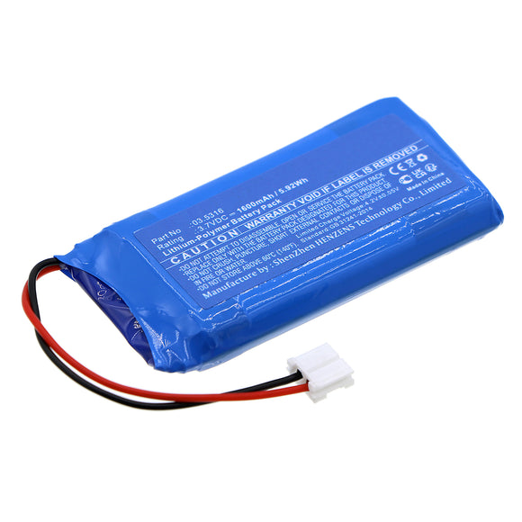 Batteries N Accessories BNA-WB-P18974 Flashlight Battery - Li-Pol, 3.7V, 1600mAh, Ultra High Capacity - Replacement for SCANGRIP 03.5316 Battery