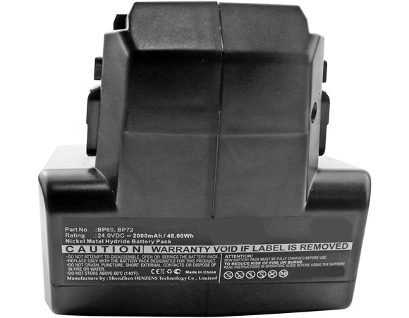 Batteries N Accessories BNA-WB-H8511 Power Tools Battery - Ni-MH, 24V, 2000mAh, Ultra High Capacity Battery - Replacement for HILTI BP60, BP72 Battery