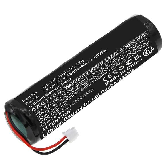 Batteries N Accessories BNA-WB-L18077 Marine Safety & Flotation Devices Battery - Lithium, 6V, 1600mAh, Ultra High Capacity - Replacement for McMurdo BBR-91-156 Battery