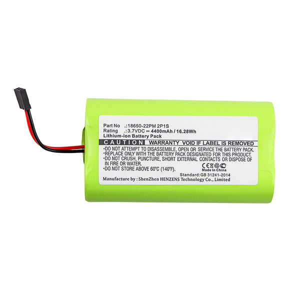 Batteries N Accessories BNA-WB-L13579 Lighting System Battery - Li-ion, 3.7V, 4400mAh, Ultra High Capacity - Replacement for Trelock 18650-22PM 2P1S Battery
