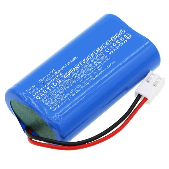 Batteries N Accessories BNA-WB-L18149 Emergency Lighting Battery - Li-ion, 3.7V, 5200mAh, Ultra High Capacity - Replacement for EATON 40071353399 Battery