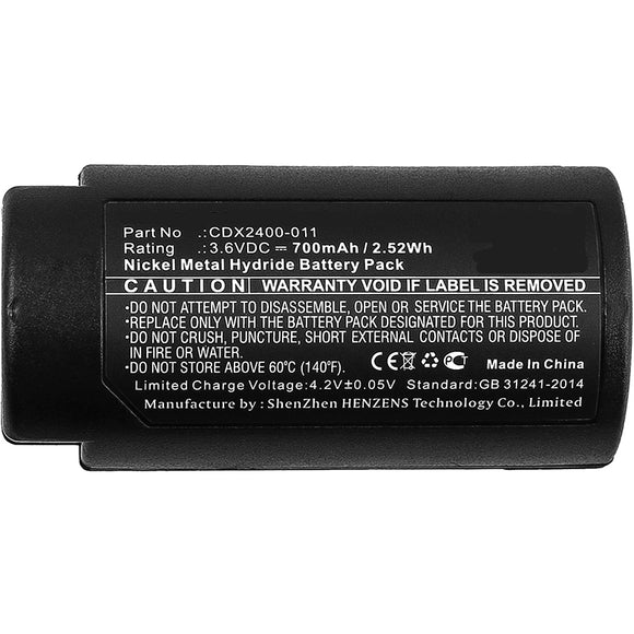 Batteries N Accessories BNA-WB-H8484 Thermal Camera Battery - Ni-MH, 3.6V, 700mAh, Ultra High Capacity Battery - Replacement for CorDex CDX2400-011 Battery