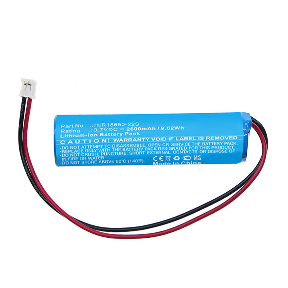 Batteries N Accessories BNA-WB-L17039 Personal Care Battery - Li-ion, 3.7V, 2600mAh, Ultra High Capacity - Replacement for Phiten INR18650-22S Battery
