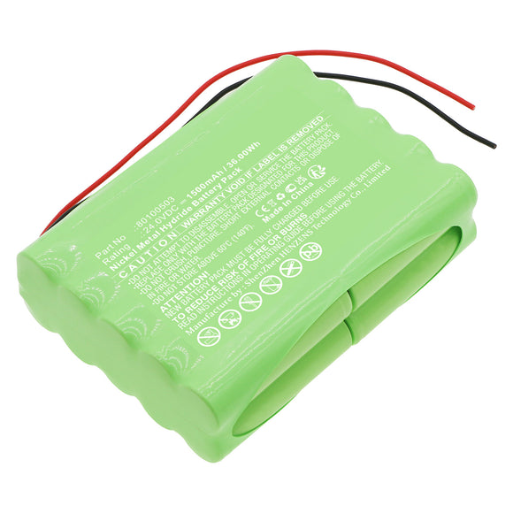 Batteries N Accessories BNA-WB-H18117 Automatic Doors Battery - Ni-MH, 24V, 1500mAh, Ultra High Capacity - Replacement for Record 80100503 Battery