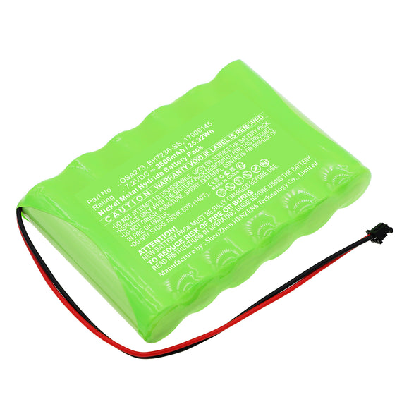 Batteries N Accessories BNA-WB-H18146 Emergency Lighting Battery - Ni-MH, 7.2V, 3600mAh, Ultra High Capacity - Replacement for ADT BH7236-SS Battery