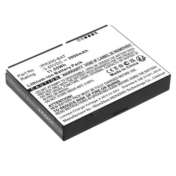 Batteries N Accessories BNA-WB-L18761 Credit Card Reader Battery - Li-ion, 3.85V, 3000mAh, Ultra High Capacity - Replacement for Ingenico VBT1 Battery