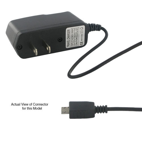 Batteries N Accessories BNA-WB-MICROUSBH Micro USB to USA home Wall Charger, Black, 3 Ft