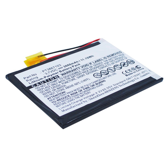 Batteries N Accessories BNA-WB-P5193 Tablets Battery - Li-Pol, 3.7V, 3000 mAh, Ultra High Capacity Battery - Replacement for RCA PT3867103 Battery