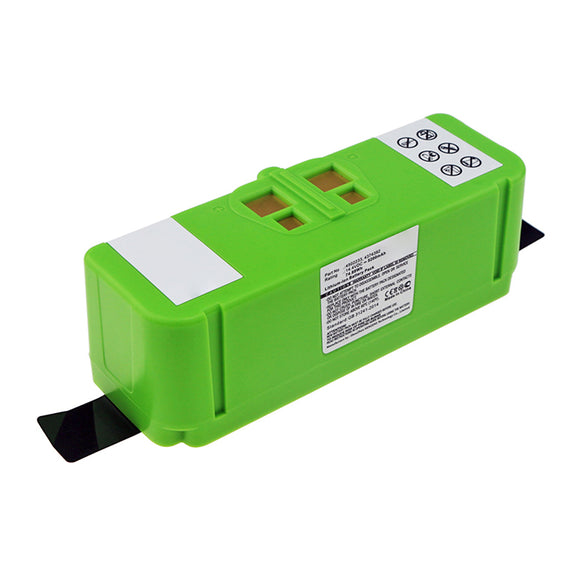 Batteries N Accessories BNA-WB-L12888 Vacuum Cleaner Battery - Li-ion, 14.4V, 5200mAh, Ultra High Capacity - Replacement for iRobot 4374392 Battery