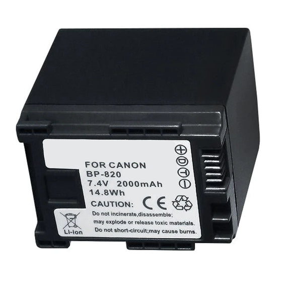 Batteries N Accessories BNA-WB-ACD787 Camcorder Battery - Li-Ion, 7.4V, 2000 mAh, Ultra High Capacity Battery - Replacement for Canon BP-820 Battery