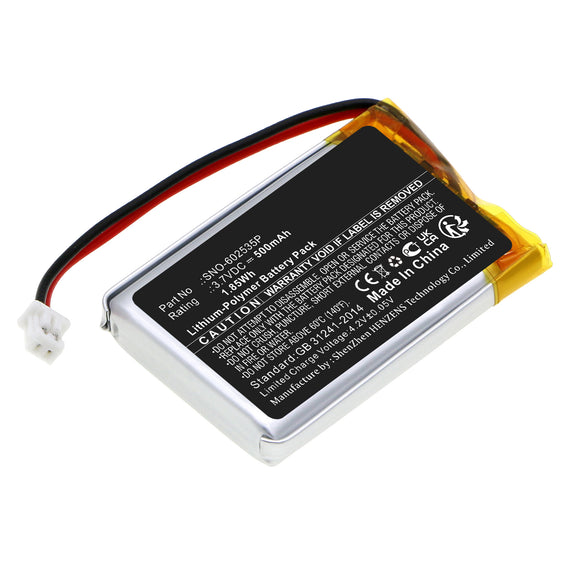 Batteries N Accessories BNA-WB-P17942 Home Security Camera Battery - Li-Pol, 3.7V, 500mAh, Ultra High Capacity - Replacement for Skybell SNO-602535P Battery
