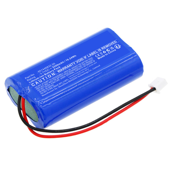 Batteries N Accessories BNA-WB-L18814 Portable Led Desk Lamp Battery - Li-ion, 3.7V, 5200mAh, Ultra High Capacity - Replacement for Sigor 851446832.00 Battery