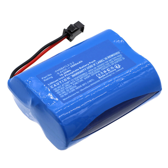 Batteries N Accessories BNA-WB-L18961 Emergency Lighting Battery - LiFePO4, 6.4V, 3000mAh, Ultra High Capacity - Replacement for Fullham FHSBATL2-3.2 Battery