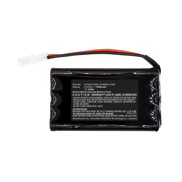 Batteries N Accessories BNA-WB-H13370 Equipment Battery - Ni-MH, 9.6V, 1800mAh, Ultra High Capacity - Replacement for Symtech SY05011500 Battery