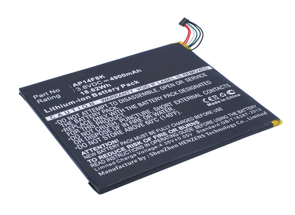 Batteries N Accessories BNA-WB-P5103 Tablets Battery - Li-Pol, 3.8V, 4900 mAh, Ultra High Capacity Battery - Replacement for Acer AP14F8K Battery