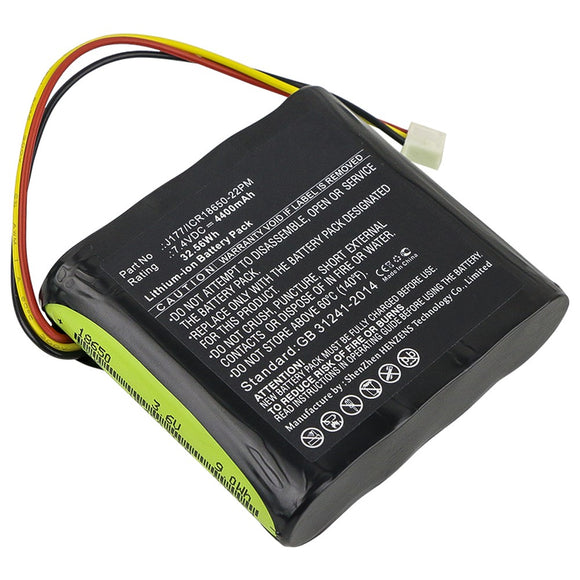 Batteries N Accessories BNA-WB-L8093 Speaker Battery - Li-ion, 7.4V, 4400mAh, Ultra High Capacity Battery - Replacement for Braven AE18650CM1-22-2P2S, J177/ICR18650-22PM Battery