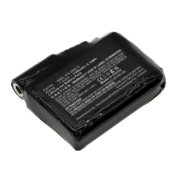 Batteries N Accessories BNA-WB-L17559 Thermal Electric Battery - Li-ion, 7.4V, 1100mAh, Ultra High Capacity - Replacement for Fly Racing 476-2900-5 Battery