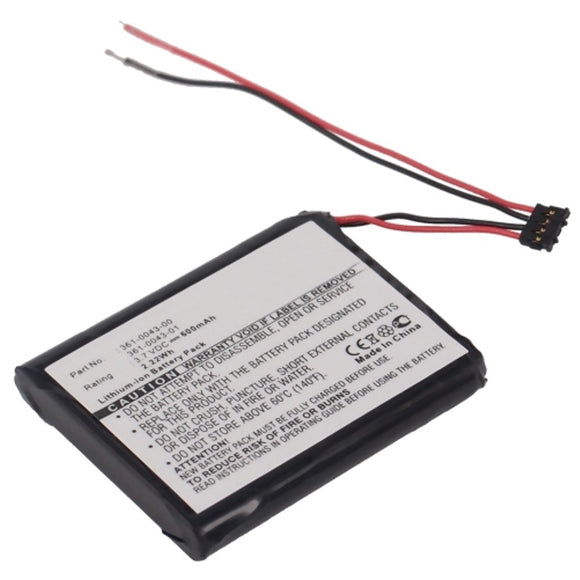 Batteries N Accessories BNA-WB-L4150 GPS Battery - Li-Ion, 3.7V, 600 mAh, Ultra High Capacity Battery - Replacement for Garmin 361-00043-00 Battery