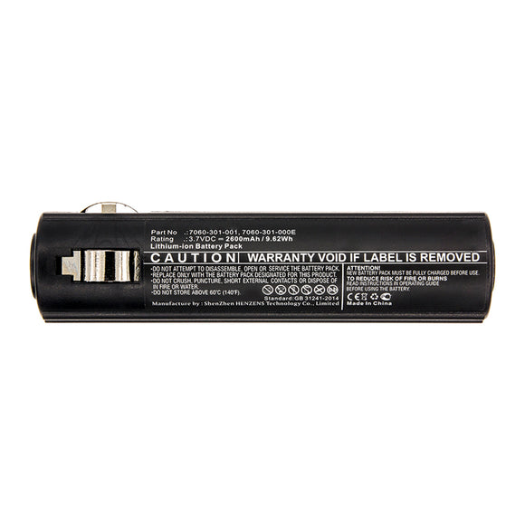 Batteries N Accessories BNA-WB-L16982 Flashlight Battery - Li-ion, 3.7V, 2600mAh, Ultra High Capacity - Replacement for Pelican 7060-301-000-1 Battery