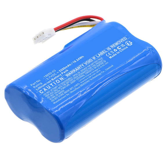 Batteries N Accessories BNA-WB-L18459 Home Security Camera Battery - Li-ion, 3.7V, 5200mAh, Ultra High Capacity - Replacement for EZVIZ 18650-03 Battery