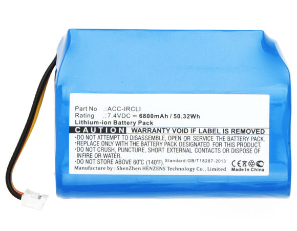 Batteries N Accessories BNA-WB-L8507 DAB Digital Battery - Li-ion, 7.4V, 6800mAh, Ultra High Capacity Battery - Replacement for Grace Mondo ACC-IRCLI Battery