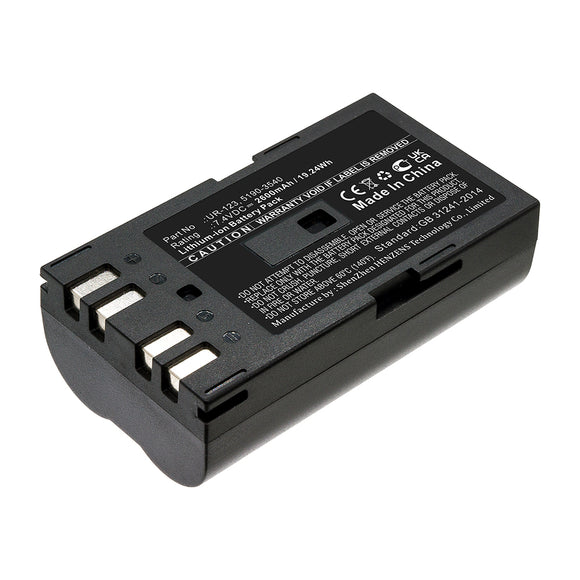 Batteries N Accessories BNA-WB-L16734 Thermal Camera Battery - Li-ion, 7.4V, 2600mAh, Ultra High Capacity - Replacement for Keysight UR-123 Battery