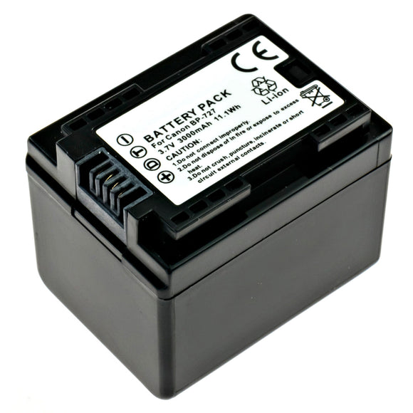 Batteries N Accessories BNA-WB-BP727 Camcorder Battery - li-ion, 3.6V, 2900 mAh, Ultra High Capacity Battery - Replacement for Canon BP-727 Battery