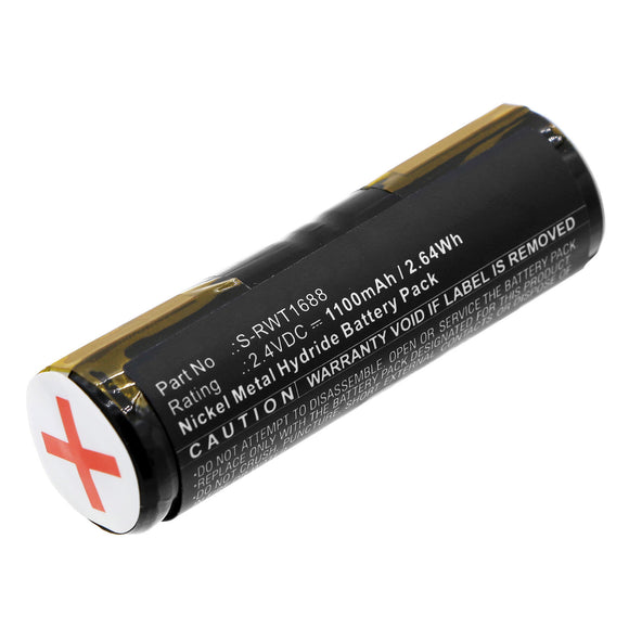 Batteries N Accessories BNA-WB-H19016 Shaver Battery - Ni-MH, 2.4V, 1100mAh, Ultra High Capacity - Replacement for Braun RS-MH 3941 Battery