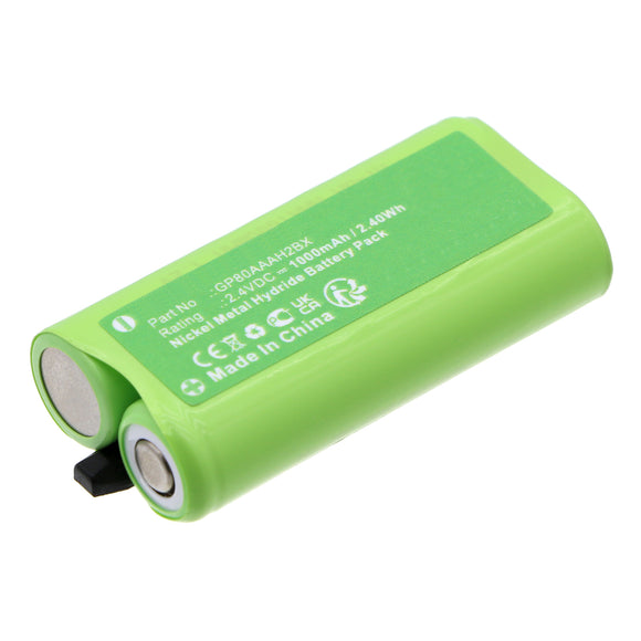 Batteries N Accessories BNA-WB-H18901 Baby Monitor Battery - Ni-MH, 2.4V, 1000mAh, Ultra High Capacity - Replacement for Topcom GP80AAAH2BX Battery