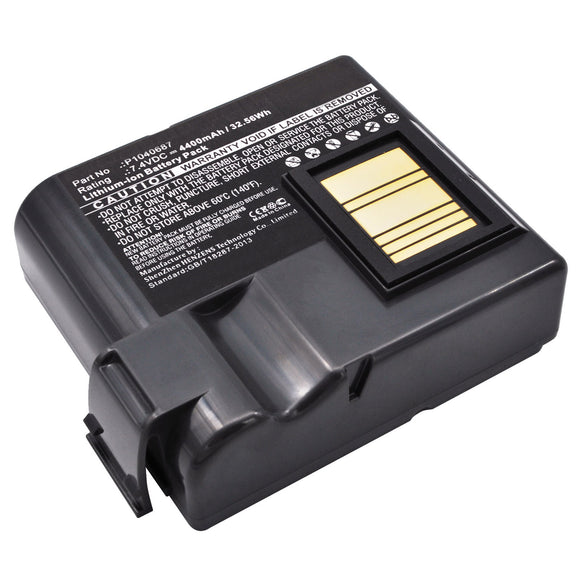 Batteries N Accessories BNA-WB-L7440 Mobile Printer Battery - Li-ion, 7.4, 4400mAh, Ultra High Capacity Battery - Replacement for Zebra BTRY-MPP-68MA1-01, P1040687 Battery