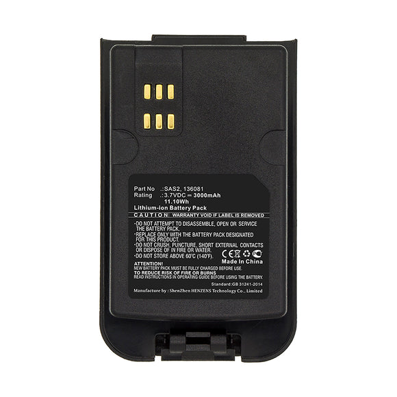 Batteries N Accessories BNA-WB-L12789 Satellite Phone Battery - Li-ion, 3.7V, 3000mAh, Ultra High Capacity - Replacement for Inmarsat SAS2 Battery