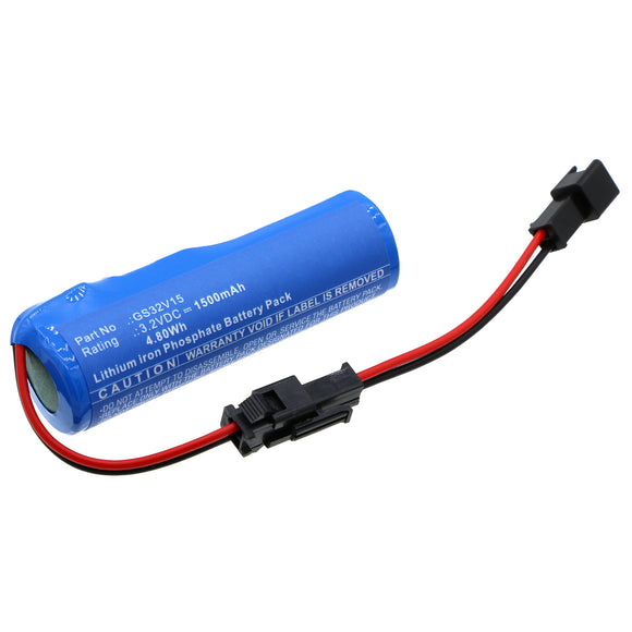 Batteries N Accessories BNA-WB-L18834 Solar Battery - LiFePO4, 3.2V, 1500mAh, Ultra High Capacity - Replacement for Gama Sonic GS32V15 Battery