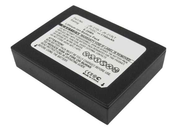 Batteries N Accessories BNA-WB-L6504 PDA Battery - Li-Ion, 3.7V, 1700 mAh, Ultra High Capacity Battery - Replacement for Casio JK-210LT Battery