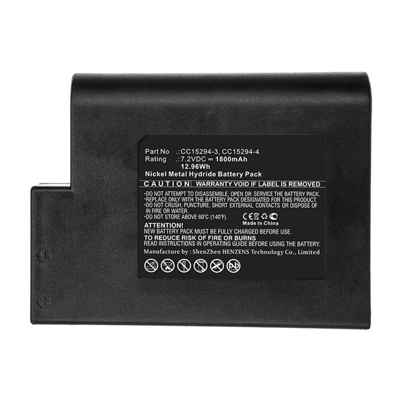 Batteries N Accessories BNA-WB-H14299 Printer Battery - Ni-MH, 7.2V, 1800mAh, Ultra High Capacity - Replacement for Zebra CC15294-3 Battery