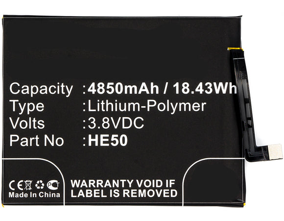 Batteries N Accessories BNA-WB-P3907 Cell Phone Battery - Li-Pol, 3.8, 4850mAh, Ultra High Capacity Battery - Replacement for Motorola HE50, SNN5989A Battery