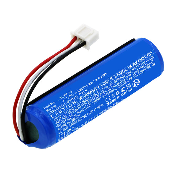 Batteries N Accessories BNA-WB-L17972 Microphone Battery - Li-ion, 3.7V, 2600mAh, Ultra High Capacity - Replacement for JBL TD0535 Battery