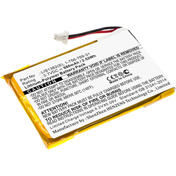 Batteries N Accessories BNA-WB-P7201 E Book E Reader Battery - Li-Pol, 3.7V, 680 mAh, Ultra High Capacity Battery - Replacement for Sony 1-756-769-31 Battery