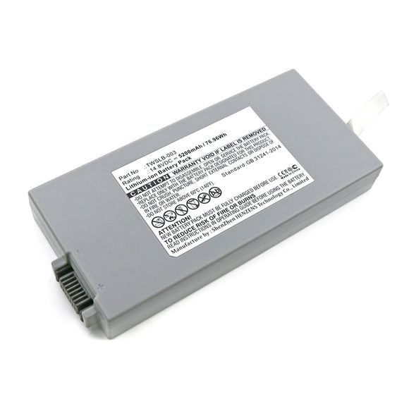 Batteries N Accessories BNA-WB-L16172 Medical Battery - Li-ion, 14.8V, 5200mAh, Ultra High Capacity - Replacement for EDAN TWSLB-002 Battery