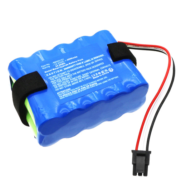 Batteries N Accessories BNA-WB-H20212 Medical Battery - Ni-MH, 12V, 2000mAh, Ultra High Capacity - Replacement for Laerdal 88005001 Battery