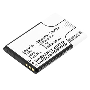 Batteries N Accessories BNA-WB-L19183 Cell Phone Battery - Li-ion, 3.7V, 900mAh, Ultra High Capacity - Replacement for Doro DBAB-800A Battery