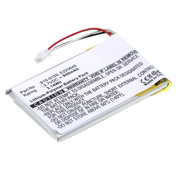 Batteries N Accessories BNA-WB-P6103 Player Battery - Li-Pol, 3.7V, 850 mAh, Ultra High Capacity Battery - Replacement for Apple 616-0159 Battery